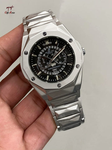 Hublot Diamond Cut Skeleton Watch for Men